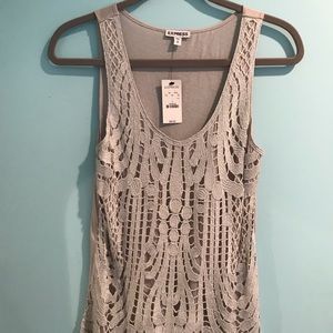 Brand New Silver/Grey Express tank top